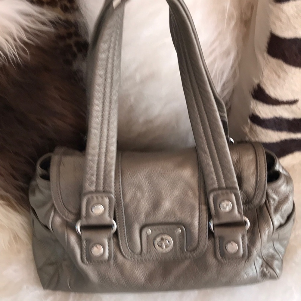 Marc Jacobs Metallic Taupe Shoulder Bag